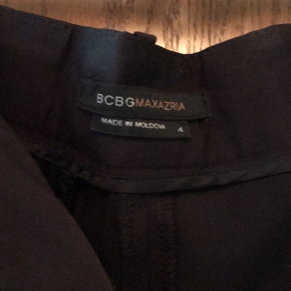 BCBGMAXAzria Wide Leg Capri Trousers in Black - Picture 5 of 7